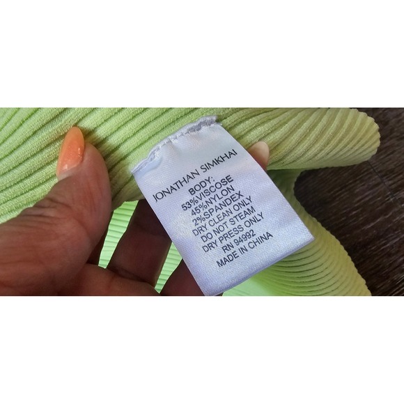 Jonathan Simkhai Jolene Faux‎ Wrap Knit Skirt in Pear Size Medium - Picture 10 of 10